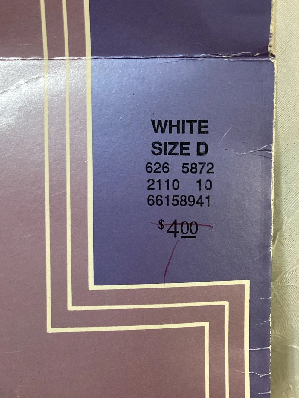 Gloria Vanderbilt Daysheer Pantyhose Nylons NIB White & Off White Size D USA